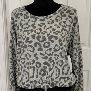 Grey Leopard Print Shirt